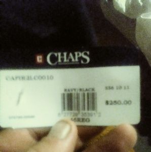 Chaps gray wool coat. W/vest